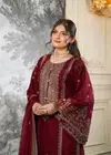 Nsr 890 Pure Fendy Silk With Embroidery Work Pakistani Salwar Kameez Suppliers In India